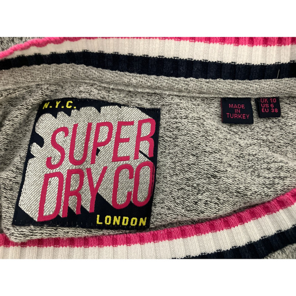 Super Dry Co. Unisex Sweater US Size 6 Graphic Boarding 1991 Seattle Vintage - Picture 4 of 6